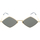 Hodinky & Bižutéria Slnečné okuliare Yves Saint Laurent Occhiali da Sole Saint Laurent New Wave SL 302 Lisa 004 Zlatá