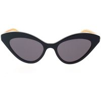 Hodinky & Bižutéria Slnečné okuliare Gucci Occhiali da Sole GG0978S 004 Black Gold Grey Čierna