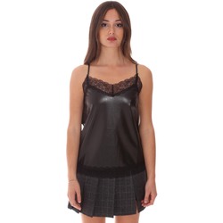 Oblečenie Žena Tielka a tričká bez rukávov GaËlle Paris GBD8051 Čierna