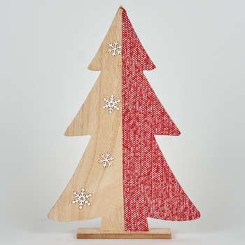 Domov Vianočné dekorácie Bizzotto PINO BRUGES ROSSO Biela
