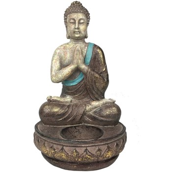 Domov Sochy Signes Grimalt Buddha Obrázok Sedenie Sa Modlí Šedá