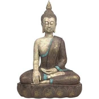Domov Sochy Signes Grimalt Obrázok Buddha Sedí Šedá