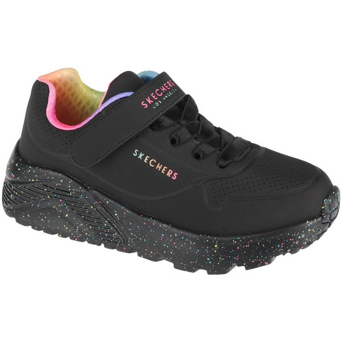 Topánky Dievča Nízke tenisky Skechers Uno Lite Rainbow Specks Čierna