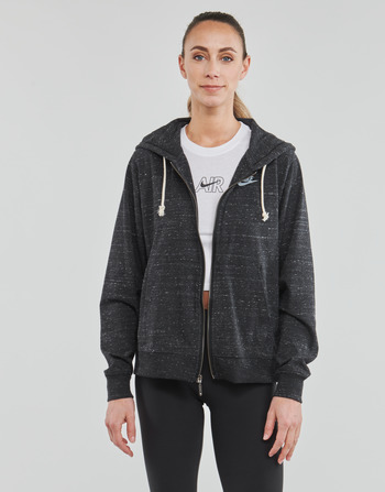 Oblečenie Žena Mikiny Nike Full-Zip Hoodie Čierna / Biela