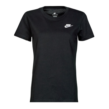 Oblečenie Žena Tričká s krátkym rukávom Nike Club T-Shirt Čierna / Biela