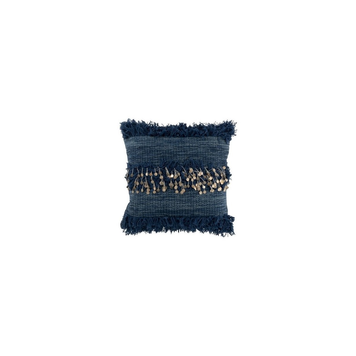 Domov Vankúše J-line COUSSIN BORD MIROIR COT BLEU (45x45x4cm) Modrá