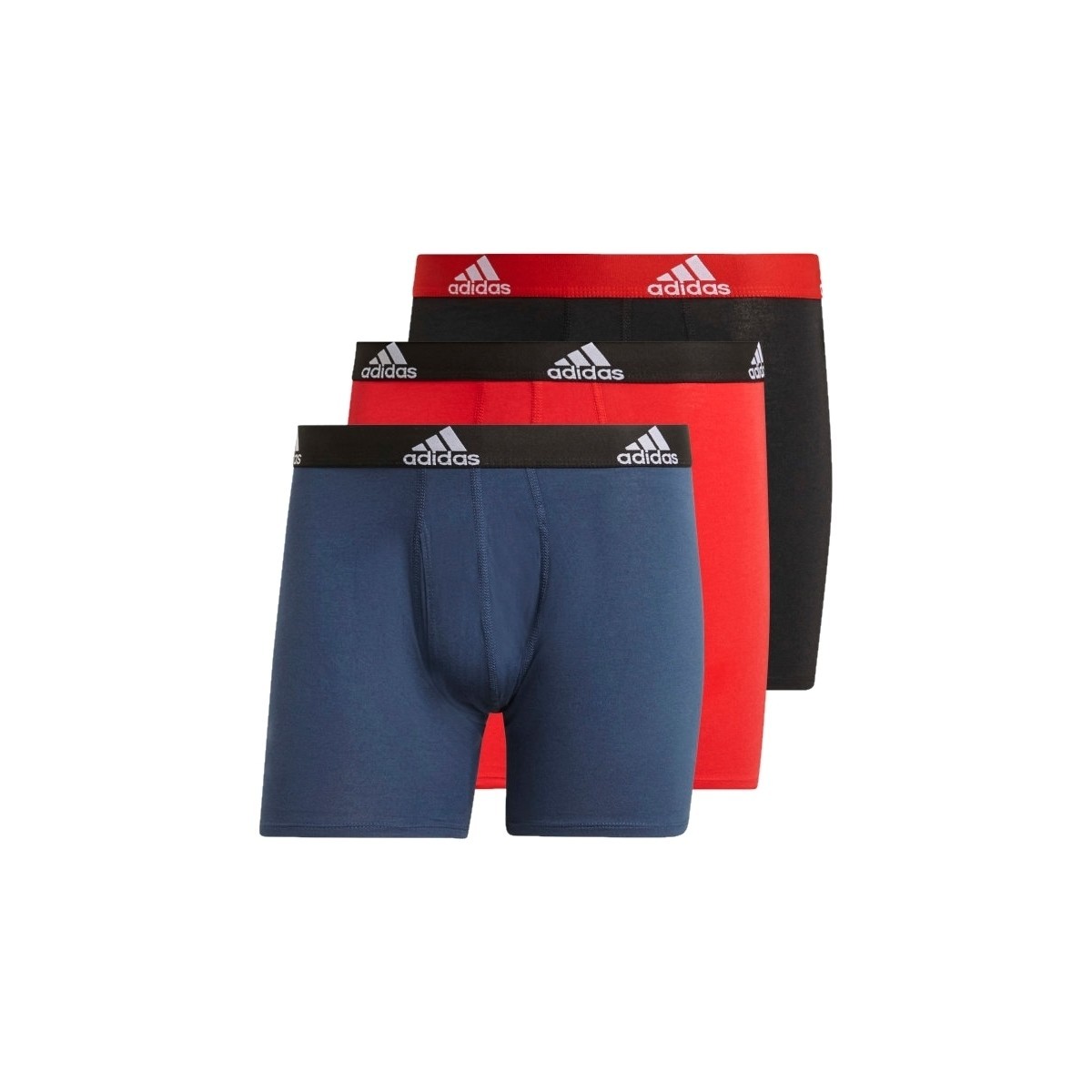 Spodná bielizeň Muž Boxerky adidas Originals adidas Logo Boxer Briefs 3 Pairs Čierna