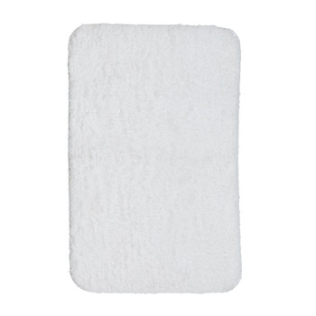Domov Kúpeľňové predložky Today Tapis de Bain Teufte 80/50 Polyester TODAY Essential Craie Biela kriedová