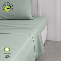 Domov Plachty Today Drap Plat 240/300 Coton TODAY Organic Celadon Svetlá zelená pastelová
