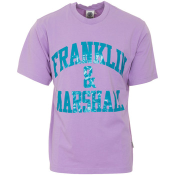 Oblečenie Muž Tričká s krátkym rukávom Franklin & Marshall T-shirt à manches courtes Fialová 