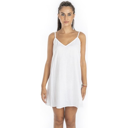 Oblečenie Žena Krátke šaty Isla Bonita By Sigris Krátke Šaty Biela