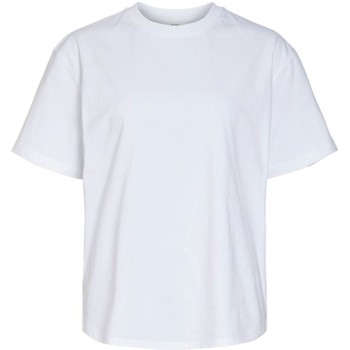 Oblečenie Žena Mikiny Object Fifi T-Shirt - Bright White Biela