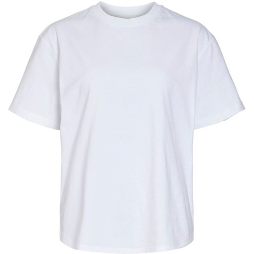 Oblečenie Žena Mikiny Object Fifi T-Shirt - Bright White Biela