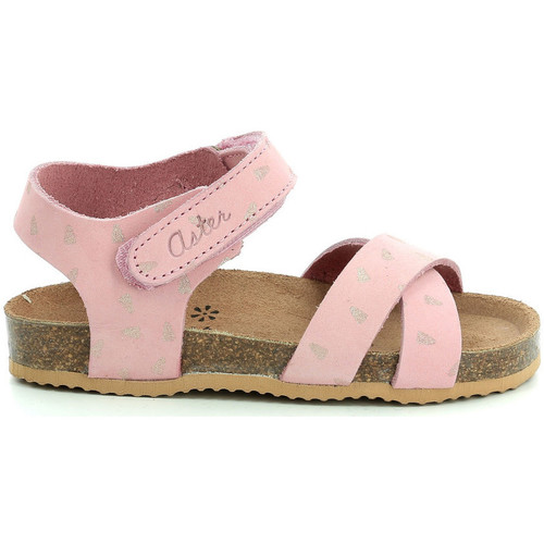 Topánky Dievča Sandále Aster Baziang Ružová