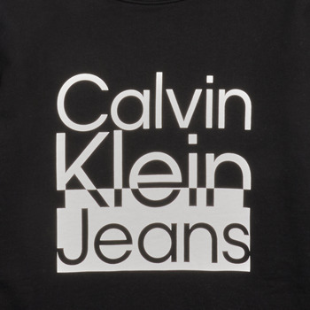 Calvin Klein Jeans BOX LOGO SWEATSHIRT Čierna