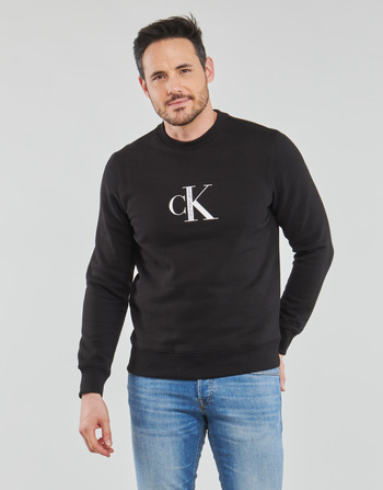 Oblečenie Muž Mikiny Calvin Klein Jeans CK INSTITUTIONAL CREW NECK Čierna