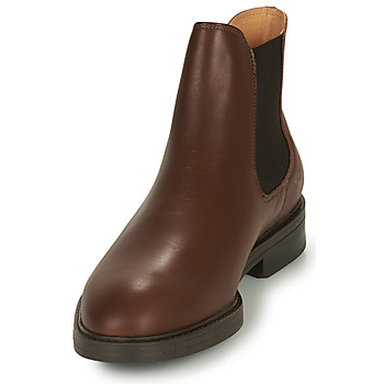 Selected SLHBLAKE LEATHER CHELSEA BOOT Hnedá