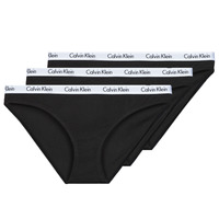 Spodná bielizeň Žena Klasické nohavičky Calvin Klein Jeans CAROUSEL BIKINI X3 Čierna / Čierna / Čierna