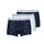 Spodná bielizeň Muž Boxerky Polo Ralph Lauren CLASSIC TRUNK X3 Námornícka modrá / Biela