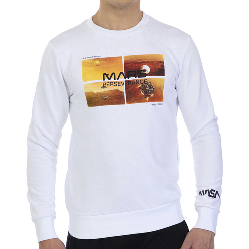 Oblečenie Muž Mikiny Nasa MARS09S-WHITE Biela