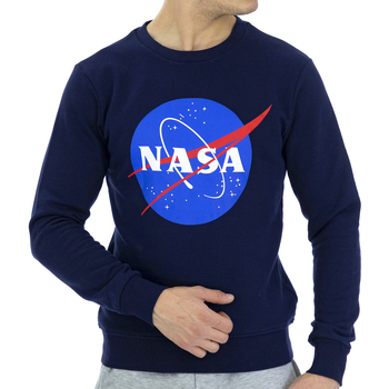 Oblečenie Muž Mikiny Nasa NASA11S-BLUE Modrá
