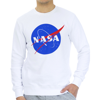 Oblečenie Muž Mikiny Nasa NASA11S-WHITE Biela
