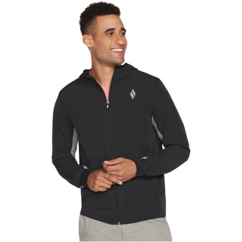 Oblečenie Muž Vrchné bundy Skechers Skechweave Premium Hooded Jacket Čierna