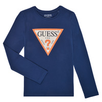 Oblečenie Dievča Tričká s dlhým rukávom Guess J2YI50-K6YW1-G7HR Námornícka modrá