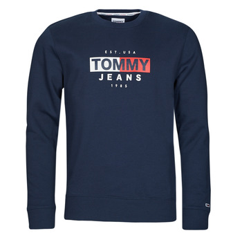 Oblečenie Muž Mikiny Tommy Jeans TJM ENTRY FLAG CREW Námornícka modrá