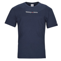 Oblečenie Muž Tričká s krátkym rukávom Tommy Jeans TJM CLASSIC LINEAR LOGO TEE Námornícka modrá