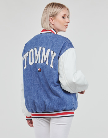 Oblečenie Žena Bundy  Tommy Jeans DENIM LETTERMAN JACKET DF7018 Viacfarebná