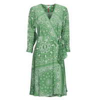 Oblečenie Žena Krátke šaty Tommy Hilfiger BANDANA WRAP KNEE DRESS 3/4 SLV Zelená