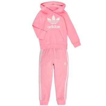 Oblečenie Dievča Súpravy vrchného oblečenia adidas Originals HOODIE SET Ružová