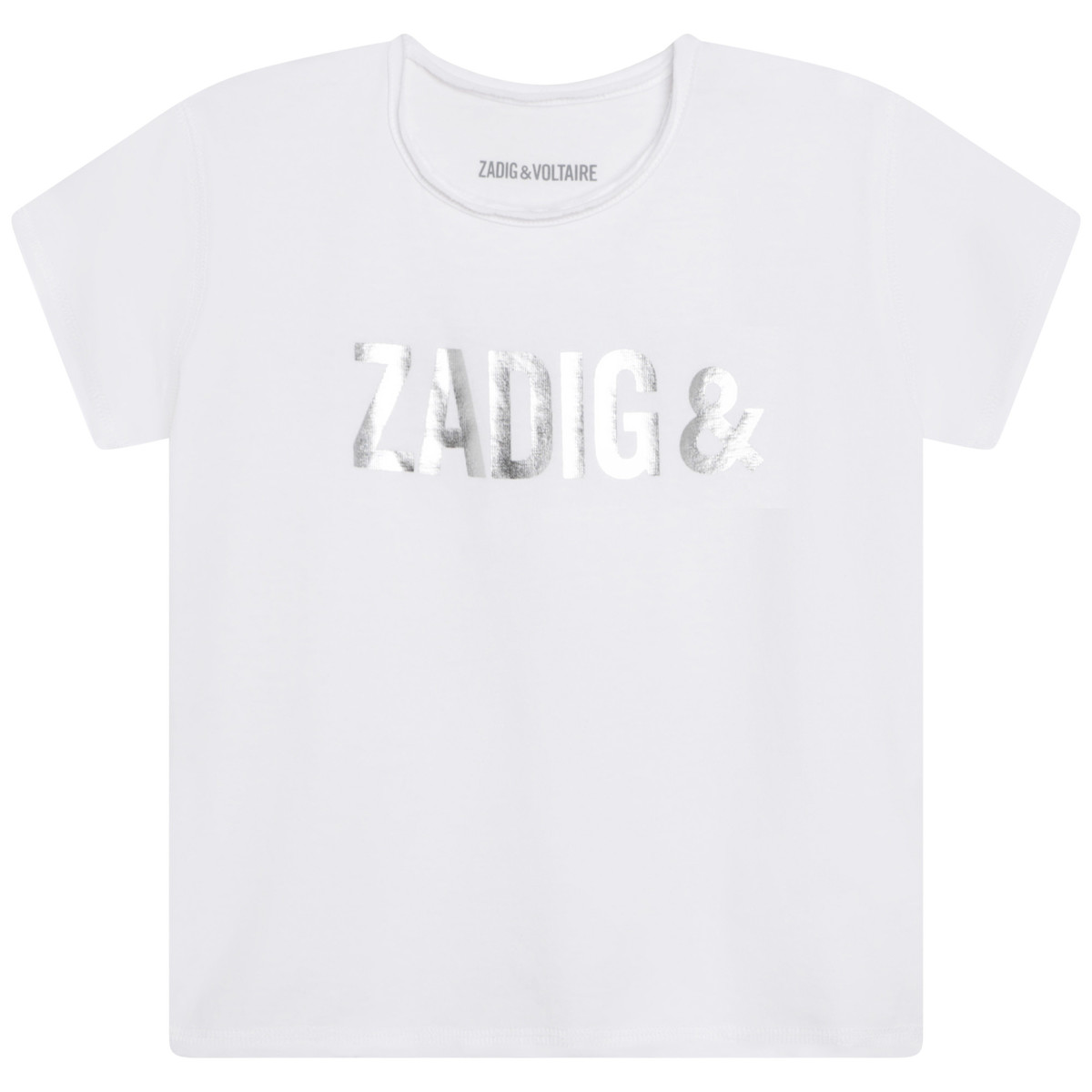 Oblečenie Dievča Tričká s krátkym rukávom Zadig & Voltaire X15370-10B Biela