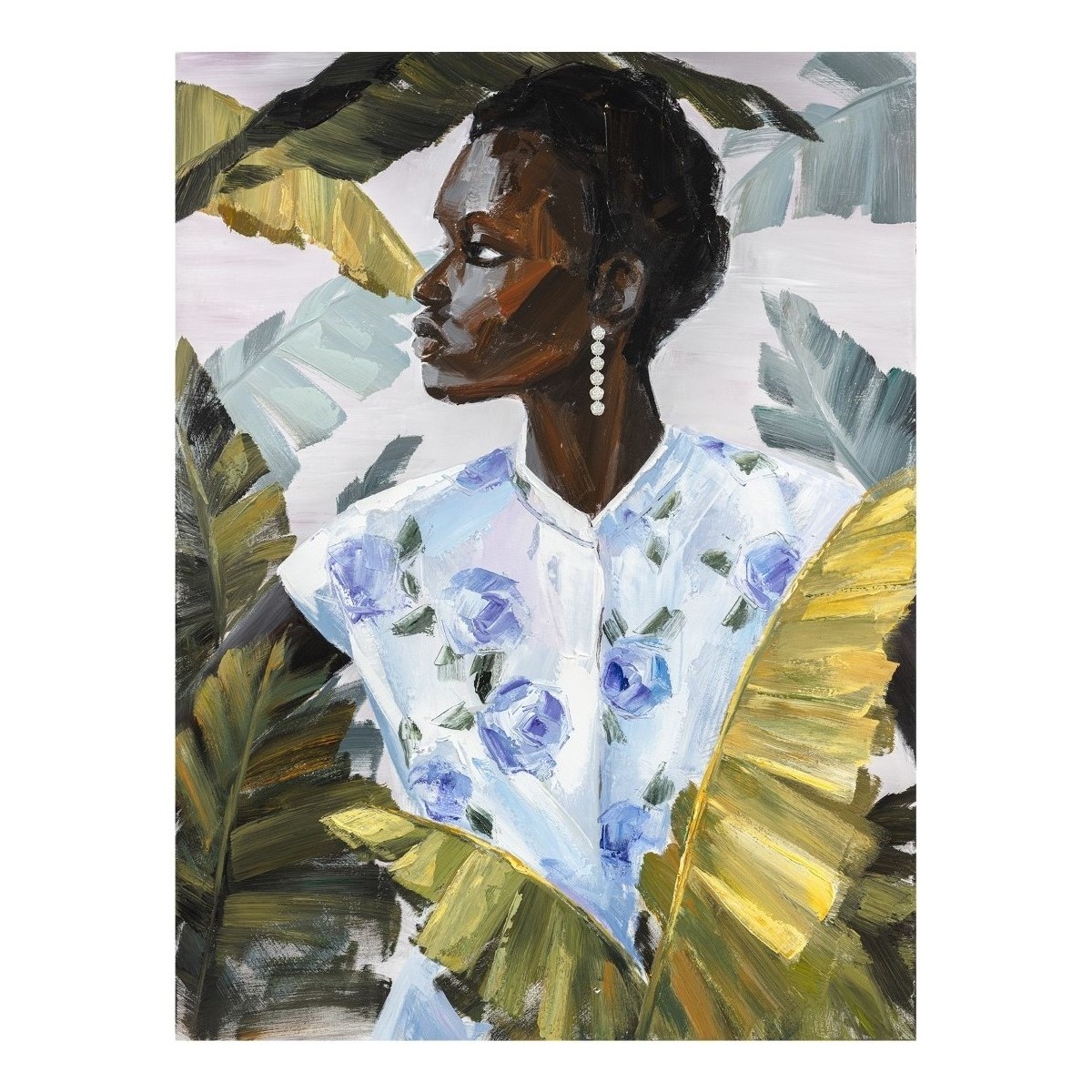 Domov Obrazy / plátna Signes Grimalt Africká Žena Maľba Čierna