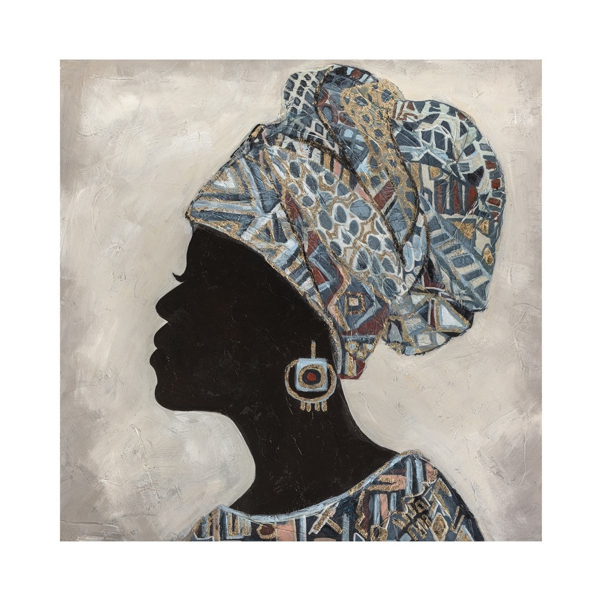 Domov Obrazy / plátna Signes Grimalt Africká Žena Maľba Čierna