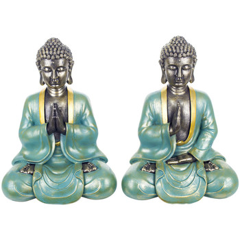 Domov Sochy Signes Grimalt Buddha Vlákna Meditácia 2 Jednotiek Modrá