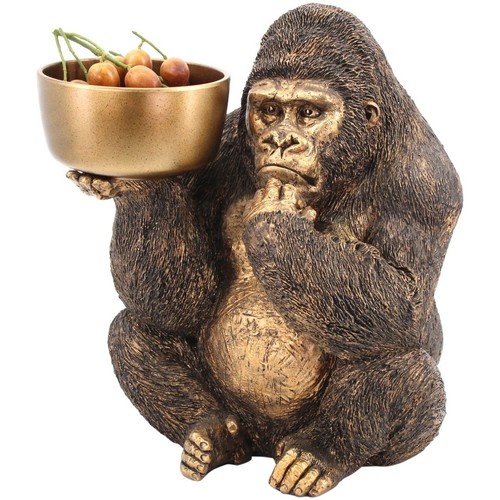 Domov Sochy Signes Grimalt Orangutan Obrázok S Jedlom Zlatá