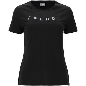 Oblečenie Žena Tričká s krátkym rukávom Freddy S2WALT2 Čierna