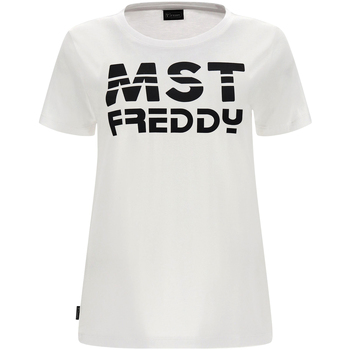 Oblečenie Žena Tričká s krátkym rukávom Freddy S2WMAT1 Biela