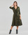 Oblečenie Žena Dlhé šaty Lauren Ralph Lauren CARLYNA Kaki / Čierna