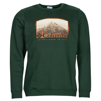 Oblečenie Muž Mikiny Columbia Hart Mountain  Graphic Crew Zelená
