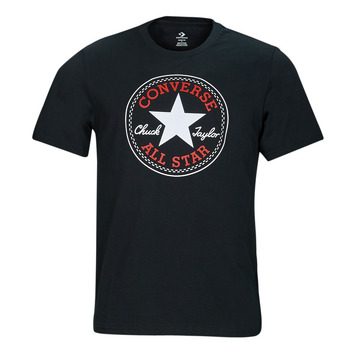 Oblečenie Muž Tričká s krátkym rukávom Converse GO-TO CHUCK TAYLOR CLASSIC PATCH TEE Čierna