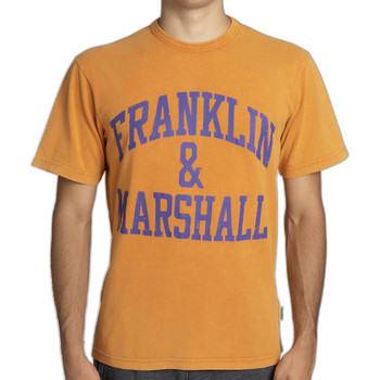 Oblečenie Muž Tričká s krátkym rukávom Franklin & Marshall T-shirt à manches courtes Oranžová