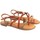 Topánky Žena Univerzálna športová obuv MTNG Dámske sandále MUSTANG 50572 kožené Hnedá