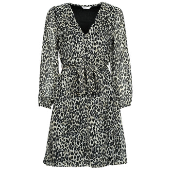 Oblečenie Žena Krátke šaty Only ONLCERA 3/4 SHORT DRESS WVN Leopard