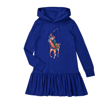 Oblečenie Dievča Krátke šaty Polo Ralph Lauren  Námornícka modrá