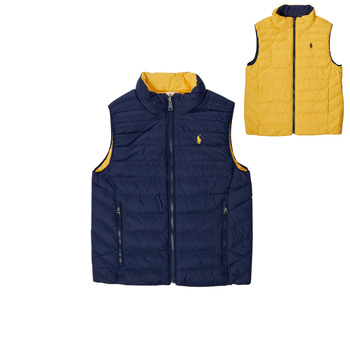 Oblečenie Chlapec Vyteplené bundy Polo Ralph Lauren 323875513003 Námornícka modrá / Žltá