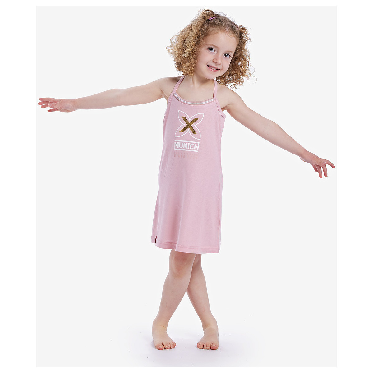 Oblečenie Dievča Pyžamá a nočné košele Munich CH1300 Ružová