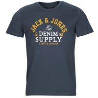 Oblečenie Muž Tričká s krátkym rukávom Jack & Jones JJELOGO TEE SS O-NECK 2 COL Modrá